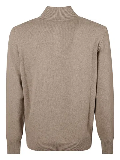 Aragona Zip Cashmere Knitwear In Neutral