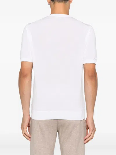 Doriani Cashmere Short-sleeved T-shirt In White