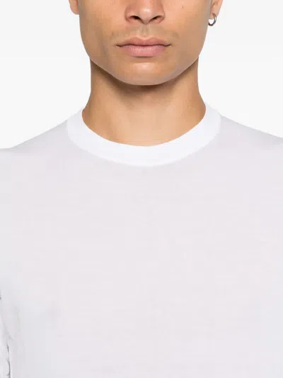 Doriani Cashmere Short-sleeved T-shirt In White
