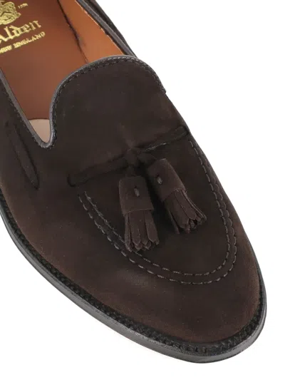 Alden Shoe Company Tassel Suede Loafers In Brown