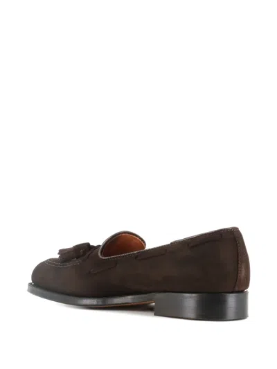 Alden Shoe Company Tassel Suede Loafers In Brown