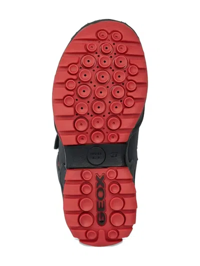 Geox Savage Strap Booties In Blue