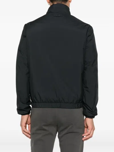 Paul & Shark Typhoon Pertex Zip Jacket In Blue