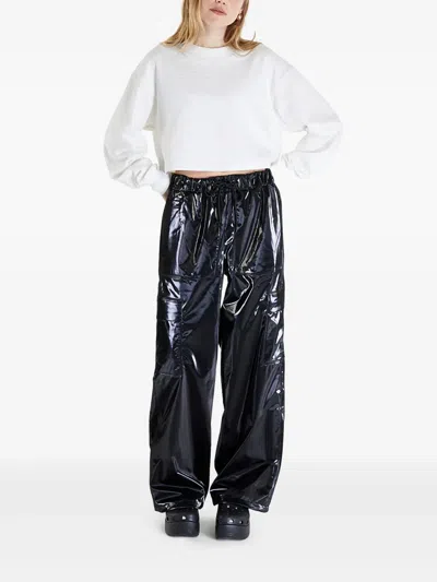 Calvin Klein Cropped Puff-sleeve Sweater In White