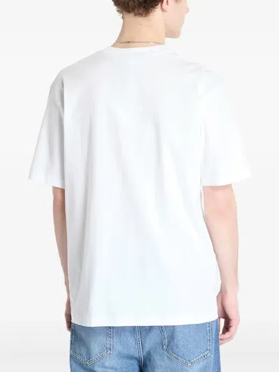 Calvin Klein Jeans Est.1978 Logo-embroidered T-shirt In White