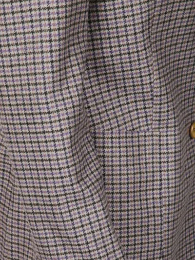 Tagliatore Checked Single-breasted Blazer In Gray