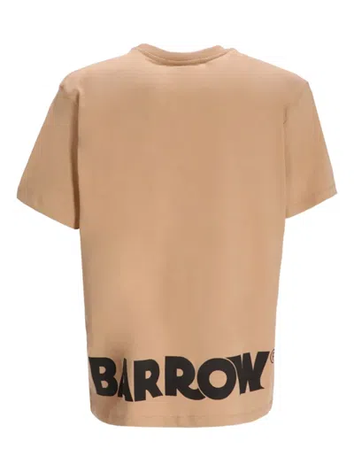 Barrow Logo-print Cotton T-shirt In Brown