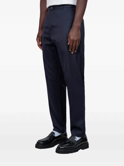 Universal Works Military Chino Trousers In Blue