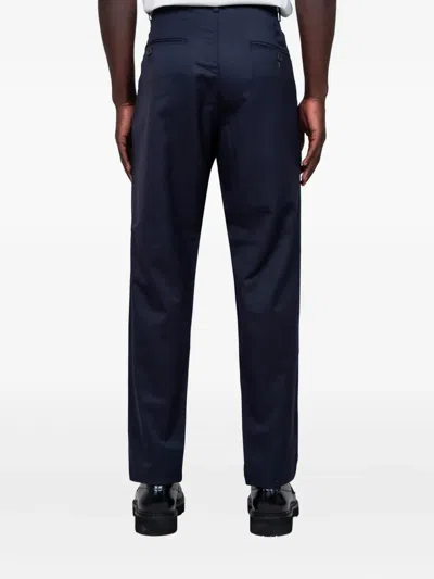 Universal Works Military Chino Trousers In Blue