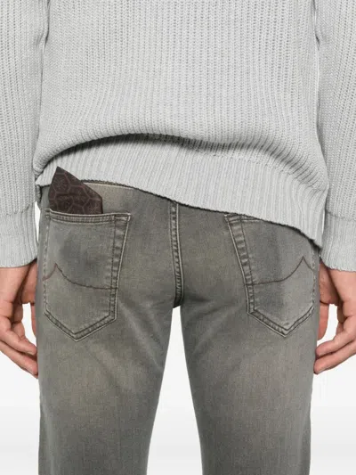 Jacob Cohen Five-pocket Jeans In Green