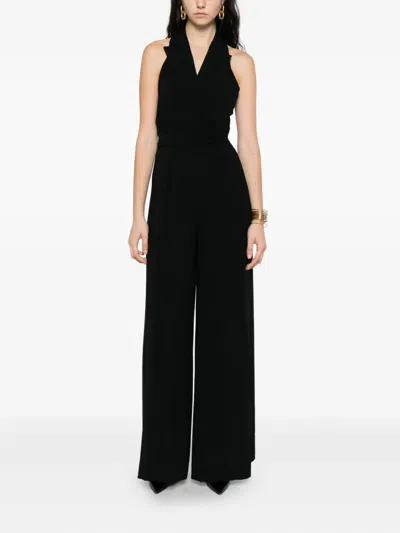 Talbot Runhof Halterneck Jumpsuit In Black