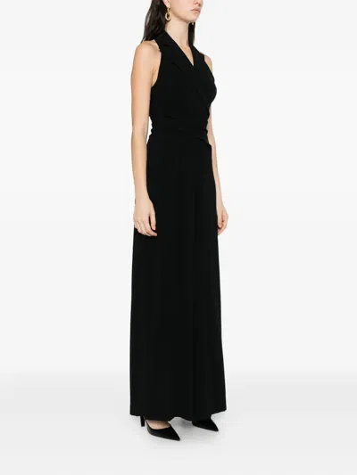 Talbot Runhof Halterneck Jumpsuit In Black