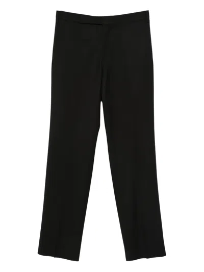 Lardini Concealed-fastening Trousers In Black