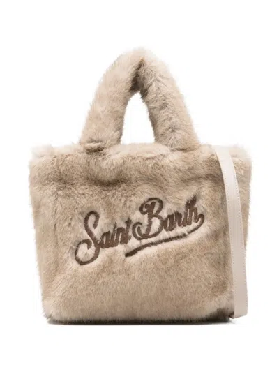 Mc2 Saint Barth Borsa Colette In Ecopelliccia Beige In Neutral