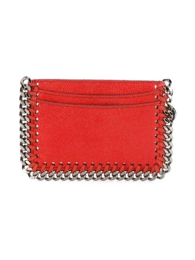 Shop Stella Mccartney 'falabella' Card Holder In Red