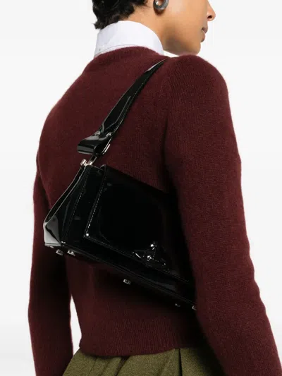 Vivienne Westwood Orb Chain Tote Bag In Black