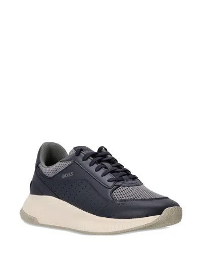 Hugo Boss Ttnm Evo Panelled Sneakers In Black