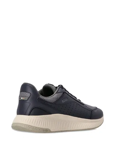 Hugo Boss Ttnm Evo Panelled Sneakers In Black