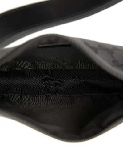 Pre-owned Gucci 2000-2015 Gg Canvas Shoulder Bag In Black