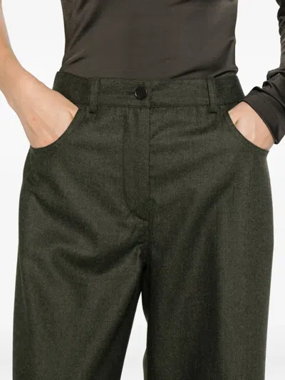 Aspesi Belt-loop Trousers In Gray