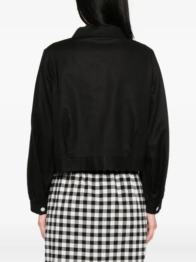 To B. By Agnès B. Cropped Shirt In Black