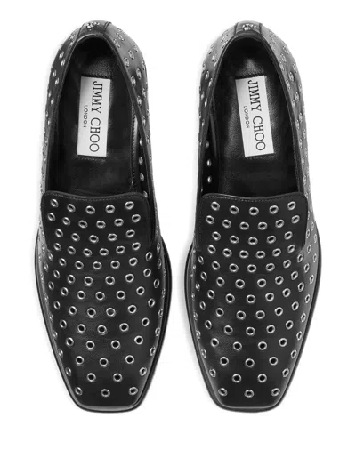 Jimmy Choo 45mm Eliot Eyelet Heeled Loafers In Multi