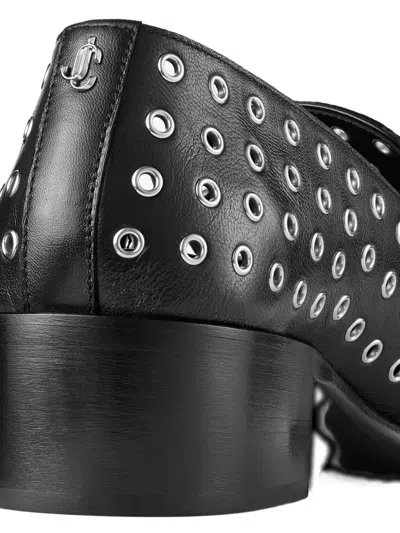 Jimmy Choo 45mm Eliot Eyelet Heeled Loafers In Multi