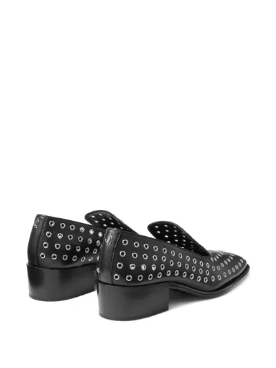 Jimmy Choo 45mm Eliot Eyelet Heeled Loafers In Multi