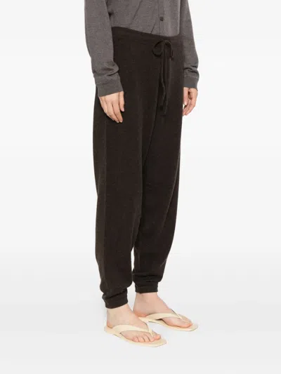 The Row Drawstring Trousers In Brown