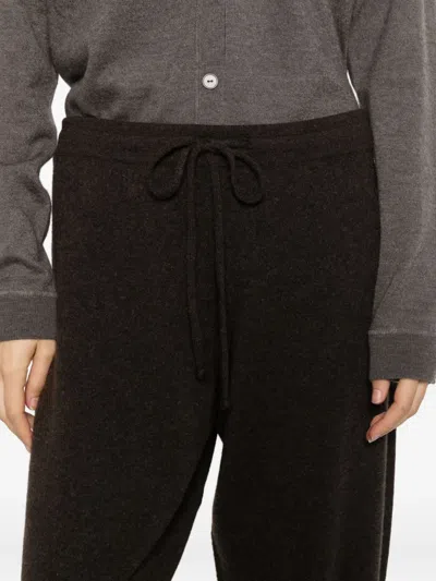 The Row Drawstring Trousers In Brown