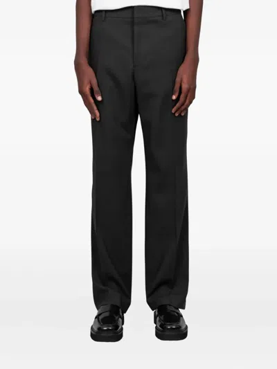 Ami Alexandre Mattiussi Ami Paris Black Wool Pant In Black