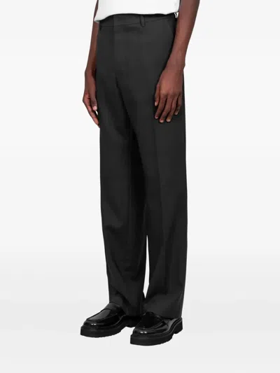 Ami Alexandre Mattiussi Ami Paris Black Wool Pant In Black