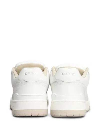 Crime London Dribble Sneakers In White