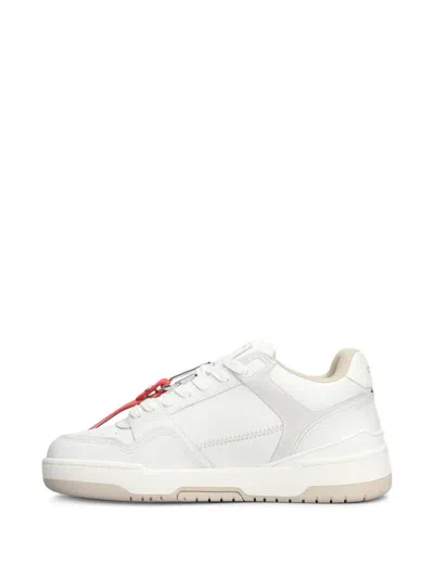 Crime London Dribble Sneakers In White