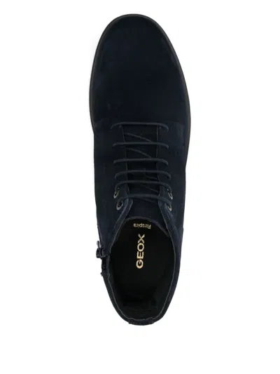 Geox Lace-up Boots In Blue