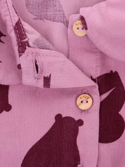 Knot Animal-pattern Dress In Multi