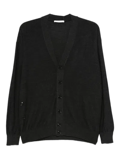 Lemaire Women Relaxed Twisted Cardigan In Black