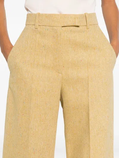 Valentino Belt-loop Trousers In Brown