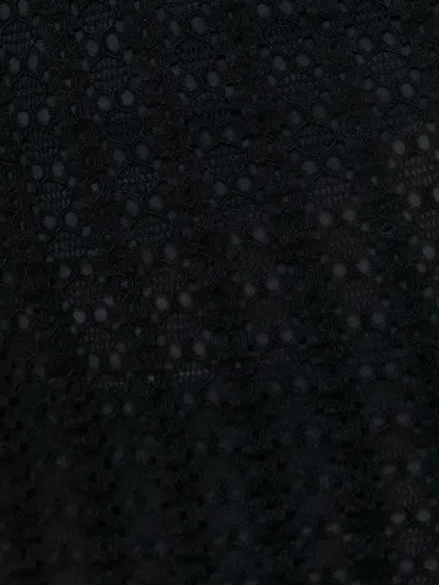 Pinko Openwork Midi Skirt In Black