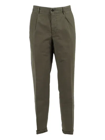 Incotex Pleated Trousers In Green