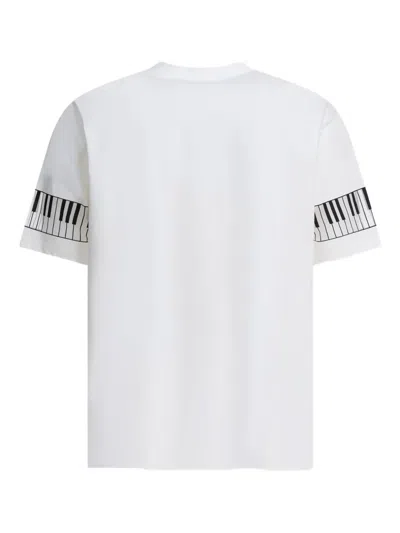 Kapital Piano-print T-shirt In White