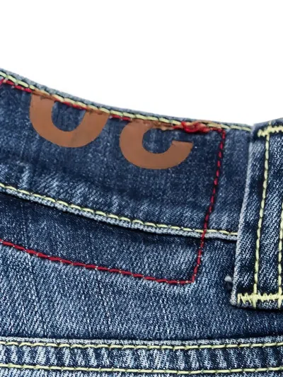 Dondup Distressed Jeans In Blue