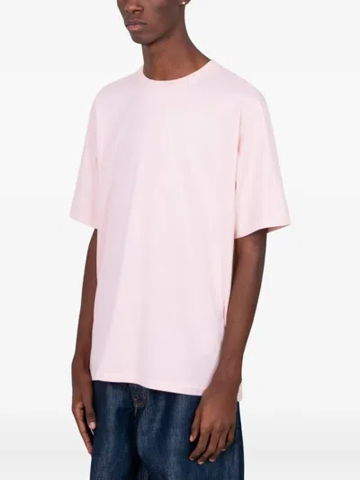 Auralee Crew-neck T-shirt In Pink