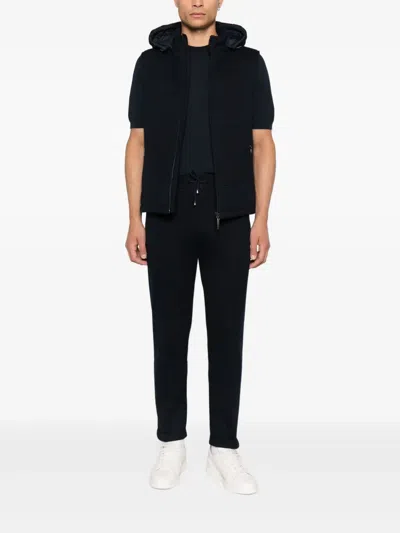 Doriani Cashmere Zip-fastening Vest In Blue