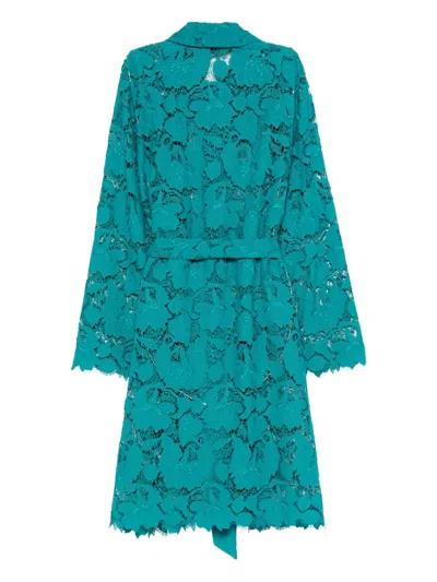 Talbot Runhof Floral-lace Coat In Multi