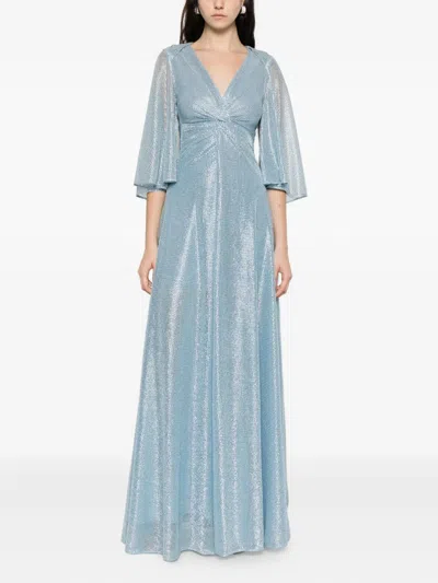 Talbot Runhof Twisted Layered Dress In Black