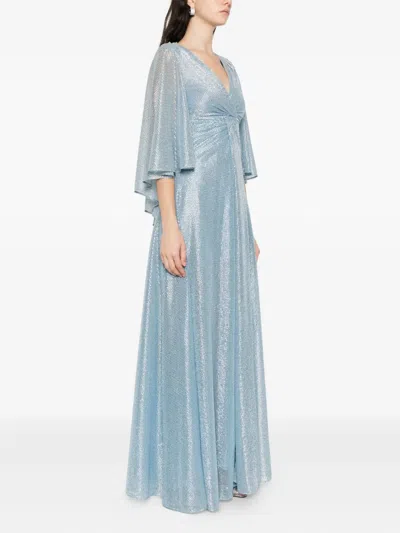 Talbot Runhof Twisted Layered Dress In Black