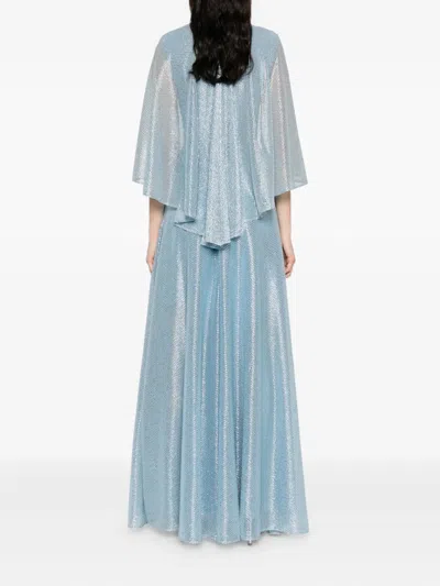 Talbot Runhof Twisted Layered Dress In Black