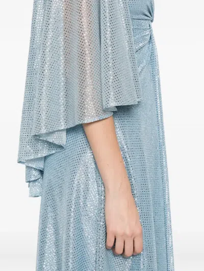 Talbot Runhof Twisted Layered Dress In Black