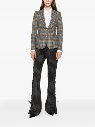 Tagliatore Plaid Button Jacket In Multi